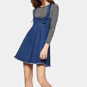 BCBG Blue Overall Dress